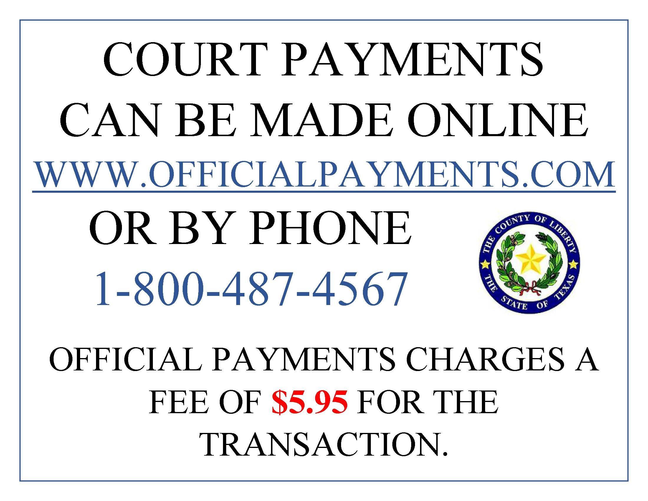 Link to official payments dot com